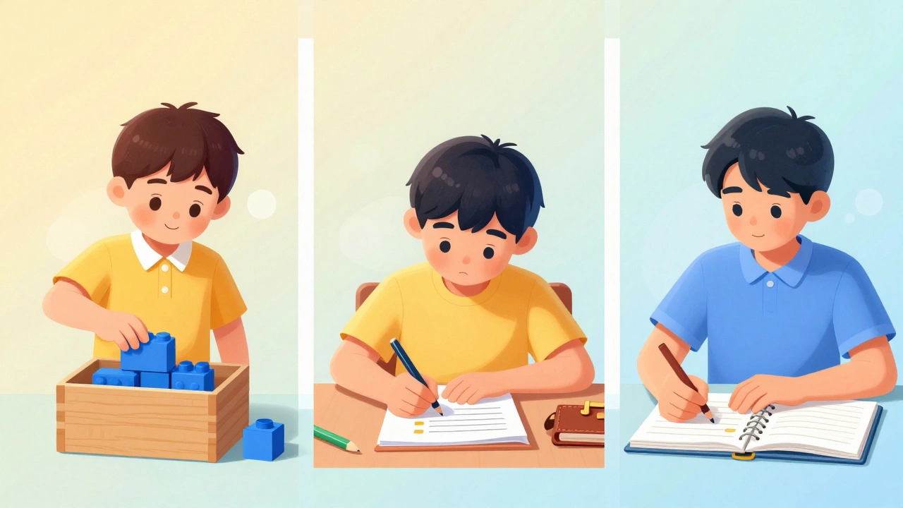 Этапы развития ребенка от уборки игрушек до планирования дел